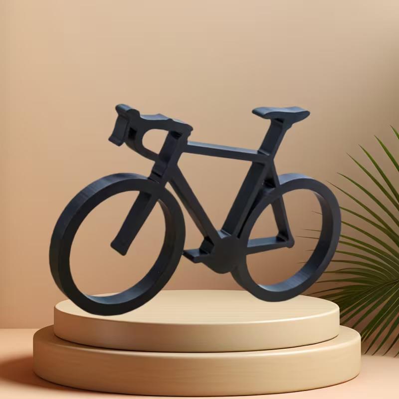 Fiets sculptuur 3D geprint min - Desk Setup Minimalist recensie en prijs