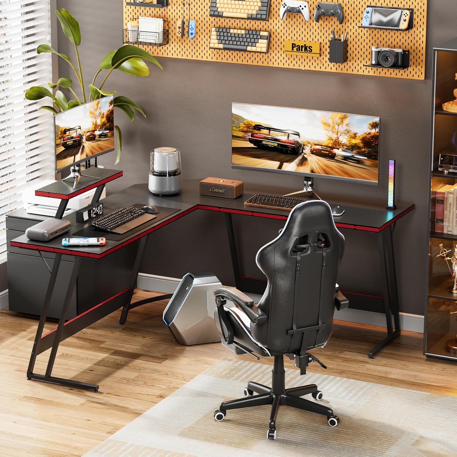 L-vormig verstelbaar gamingbur - Desk Setup L Shaped recensie en prijs